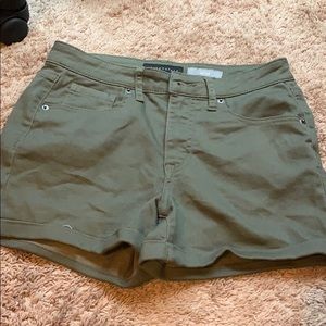 olive green shorts